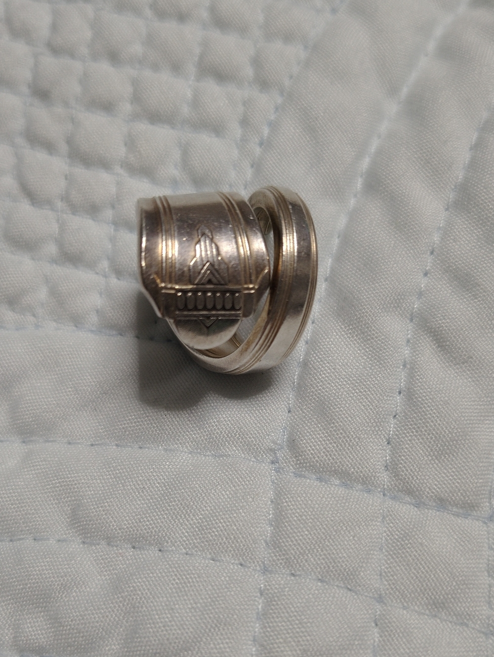 Sterling Silver Decorative Women’s Cuff Links - Silver